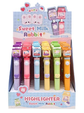 Study in style with our Kawaii Bunny Milk Jam Highlighter Set! Featuring 6 different highlighters adorned with bunny details on their jam or milk-topped caps.
